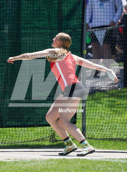 Thumbnail 3 in CHSAA Track and Field 5A Championships (Girls Discus) photogallery.