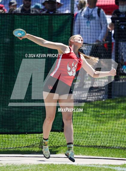 Thumbnail 3 in CHSAA Track and Field 5A Championships (Girls Discus) photogallery.
