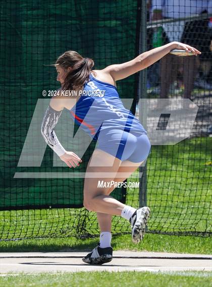 Thumbnail 2 in CHSAA Track and Field 5A Championships (Girls Discus) photogallery.