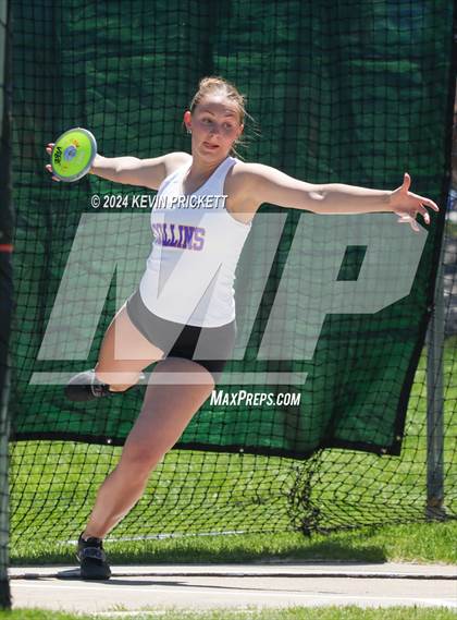 Thumbnail 2 in CHSAA Track and Field 5A Championships (Girls Discus) photogallery.