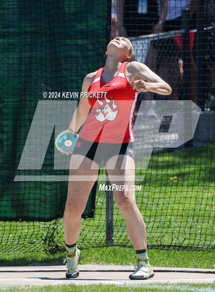 Thumbnail 3 in CHSAA Track and Field 5A Championships (Girls Discus) photogallery.