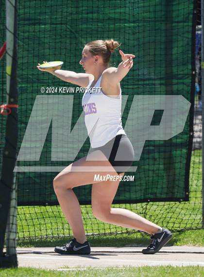 Thumbnail 3 in CHSAA Track and Field 5A Championships (Girls Discus) photogallery.