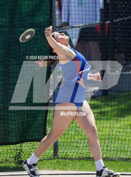 Thumbnail 2 in CHSAA Track and Field 5A Championships (Girls Discus) photogallery.