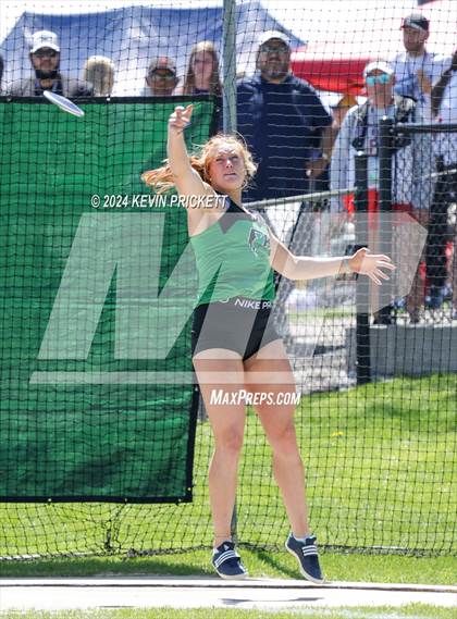 Thumbnail 2 in CHSAA Track and Field 5A Championships (Girls Discus) photogallery.