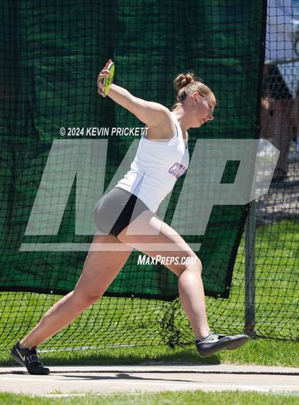 Thumbnail 3 in CHSAA Track and Field 5A Championships (Girls Discus) photogallery.