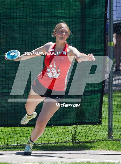 Thumbnail 2 in CHSAA Track and Field 5A Championships (Girls Discus) photogallery.