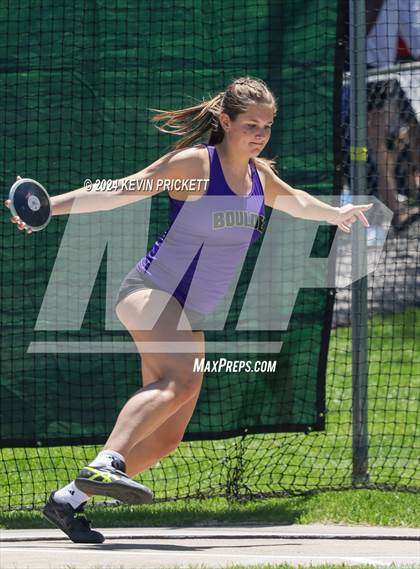 Thumbnail 2 in CHSAA Track and Field 5A Championships (Girls Discus) photogallery.