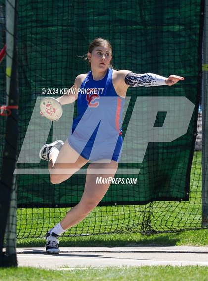 Thumbnail 3 in CHSAA Track and Field 5A Championships (Girls Discus) photogallery.