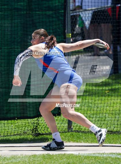 Thumbnail 1 in CHSAA Track and Field 5A Championships (Girls Discus) photogallery.