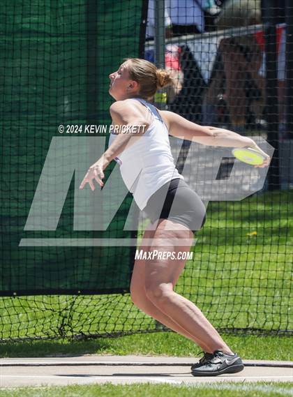 Thumbnail 2 in CHSAA Track and Field 5A Championships (Girls Discus) photogallery.