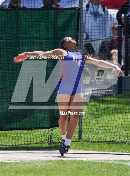 Thumbnail 3 in CHSAA Track and Field 5A Championships (Girls Discus) photogallery.