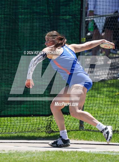 Thumbnail 3 in CHSAA Track and Field 5A Championships (Girls Discus) photogallery.