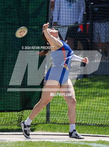 Thumbnail 1 in CHSAA Track and Field 5A Championships (Girls Discus) photogallery.