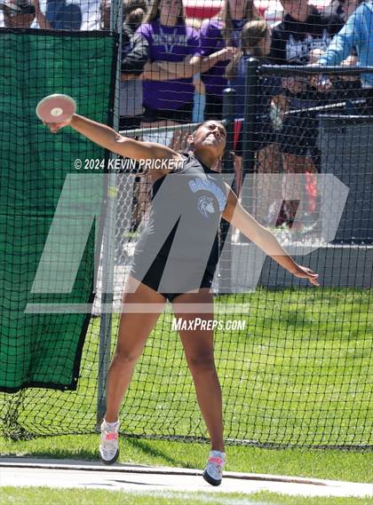 Thumbnail 3 in CHSAA Track and Field 5A Championships (Girls Discus) photogallery.