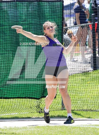 Thumbnail 2 in CHSAA Track and Field 5A Championships (Girls Discus) photogallery.