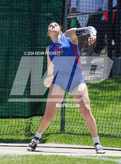 Thumbnail 2 in CHSAA Track and Field 5A Championships (Girls Discus) photogallery.