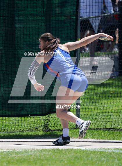 Thumbnail 2 in CHSAA Track and Field 5A Championships (Girls Discus) photogallery.