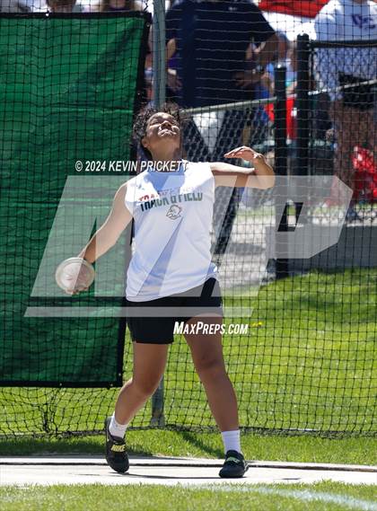 Thumbnail 3 in CHSAA Track and Field 5A Championships (Girls Discus) photogallery.