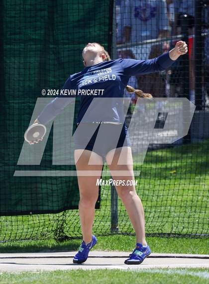 Thumbnail 3 in CHSAA Track and Field 5A Championships (Girls Discus) photogallery.
