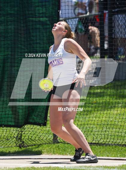 Thumbnail 2 in CHSAA Track and Field 5A Championships (Girls Discus) photogallery.