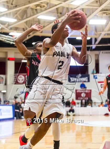 Thumbnail 2 in Paul VI vs. Chaminade (Spalding HoopHall Classic) photogallery.
