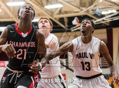 Thumbnail 2 in Paul VI vs. Chaminade (Spalding HoopHall Classic) photogallery.