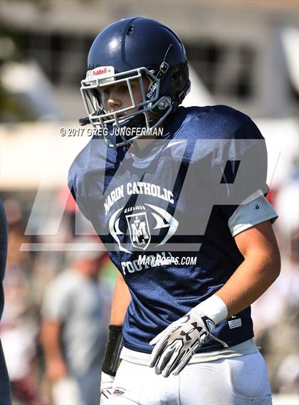 Thumbnail 3 in Cardinal Newman @ Marin Catholic (Scrimmage) photogallery.