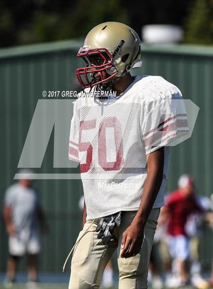 Thumbnail 3 in Cardinal Newman @ Marin Catholic (Scrimmage) photogallery.