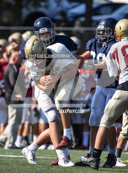 Thumbnail 3 in Cardinal Newman @ Marin Catholic (Scrimmage) photogallery.