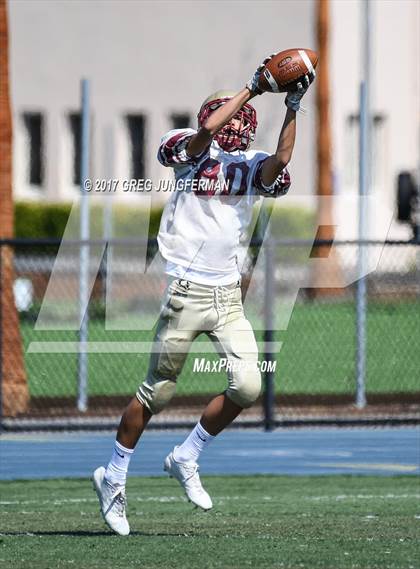 Thumbnail 1 in Cardinal Newman @ Marin Catholic (Scrimmage) photogallery.