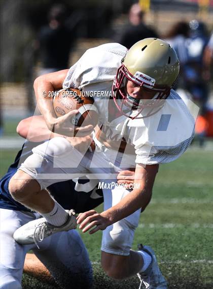 Thumbnail 1 in Cardinal Newman @ Marin Catholic (Scrimmage) photogallery.