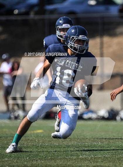 Thumbnail 3 in Cardinal Newman @ Marin Catholic (Scrimmage) photogallery.