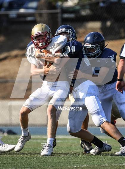 Thumbnail 3 in Cardinal Newman @ Marin Catholic (Scrimmage) photogallery.