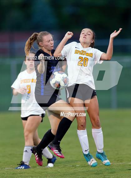 Thumbnail 2 in Franklin Central vs Speedway photogallery.