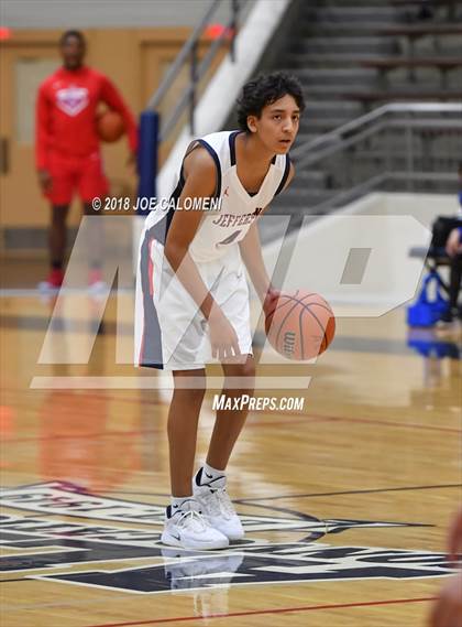 Thumbnail 3 in MacArthur [Douglas] vs Jefferson (SAISD Basketball Tournament) photogallery.