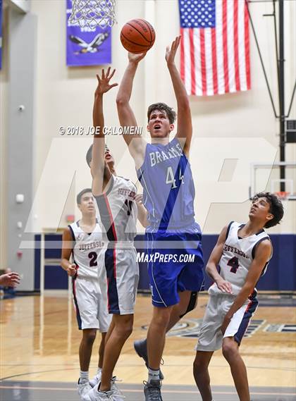 Thumbnail 2 in MacArthur [Douglas] vs Jefferson (SAISD Basketball Tournament) photogallery.