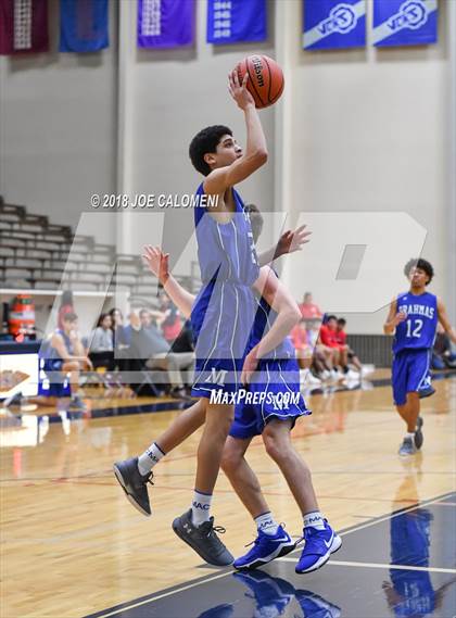 Thumbnail 3 in MacArthur [Douglas] vs Jefferson (SAISD Basketball Tournament) photogallery.