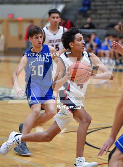 Thumbnail 1 in MacArthur [Douglas] vs Jefferson (SAISD Basketball Tournament) photogallery.