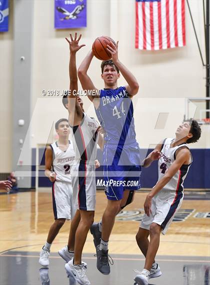 Thumbnail 1 in MacArthur [Douglas] vs Jefferson (SAISD Basketball Tournament) photogallery.