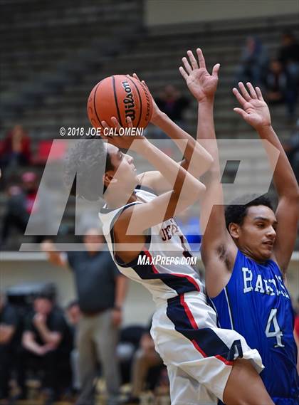 Thumbnail 2 in MacArthur [Douglas] vs Jefferson (SAISD Basketball Tournament) photogallery.