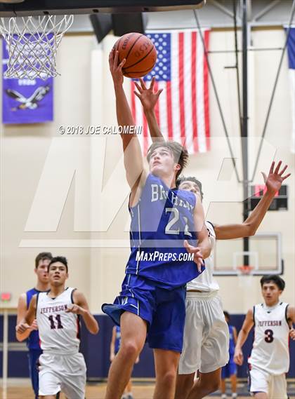 Thumbnail 1 in MacArthur [Douglas] vs Jefferson (SAISD Basketball Tournament) photogallery.