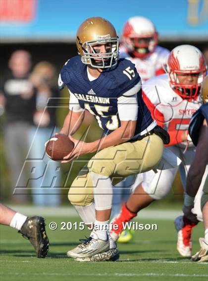 Thumbnail 3 in Salesianum vs. Smyrna (DIAA Division 1 Final) photogallery.