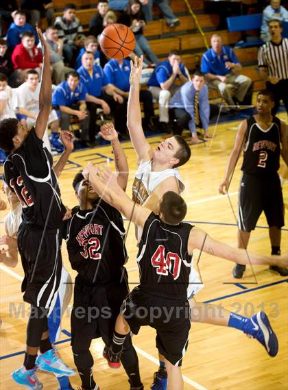 Thumbnail 3 in Newport vs Newport Central Catholic (36th District Tournament) photogallery.