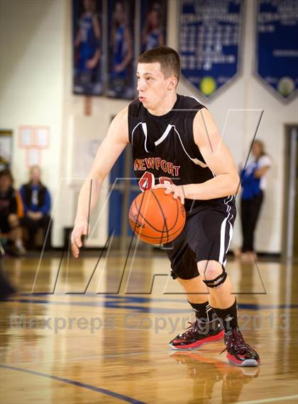 Thumbnail 2 in Newport vs Newport Central Catholic (36th District Tournament) photogallery.
