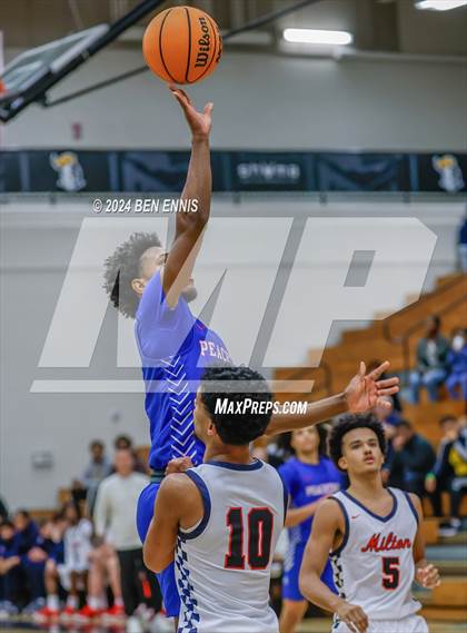 Thumbnail 1 in Milton vs. Peachtree Ridge (OTR Hoops: Thanksgiving Showcase) photogallery.