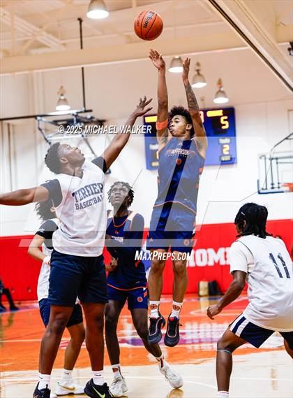 Thumbnail 3 in St. Francis Prep Vs Thomas Jefferson Campus (The Preview HS Showcase) photogallery.