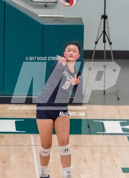 Thumbnail 3 in CCS Div4 Girls Volleyball Championship (Sacred Heart Prep vs. Notre Dame) photogallery.