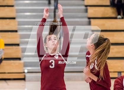 Thumbnail 3 in CCS Div4 Girls Volleyball Championship (Sacred Heart Prep vs. Notre Dame) photogallery.