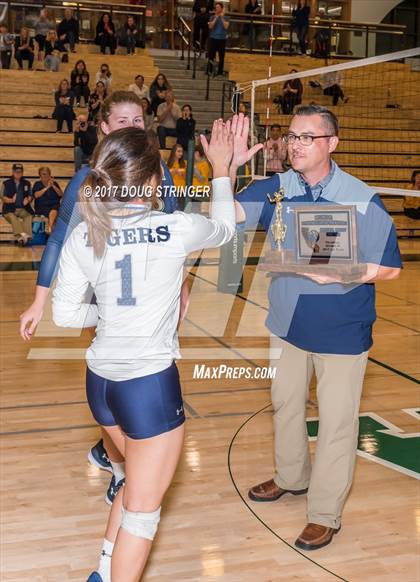 Thumbnail 2 in CCS Div4 Girls Volleyball Championship (Sacred Heart Prep vs. Notre Dame) photogallery.