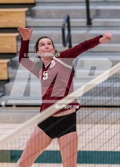Thumbnail 3 in CCS Div4 Girls Volleyball Championship (Sacred Heart Prep vs. Notre Dame) photogallery.